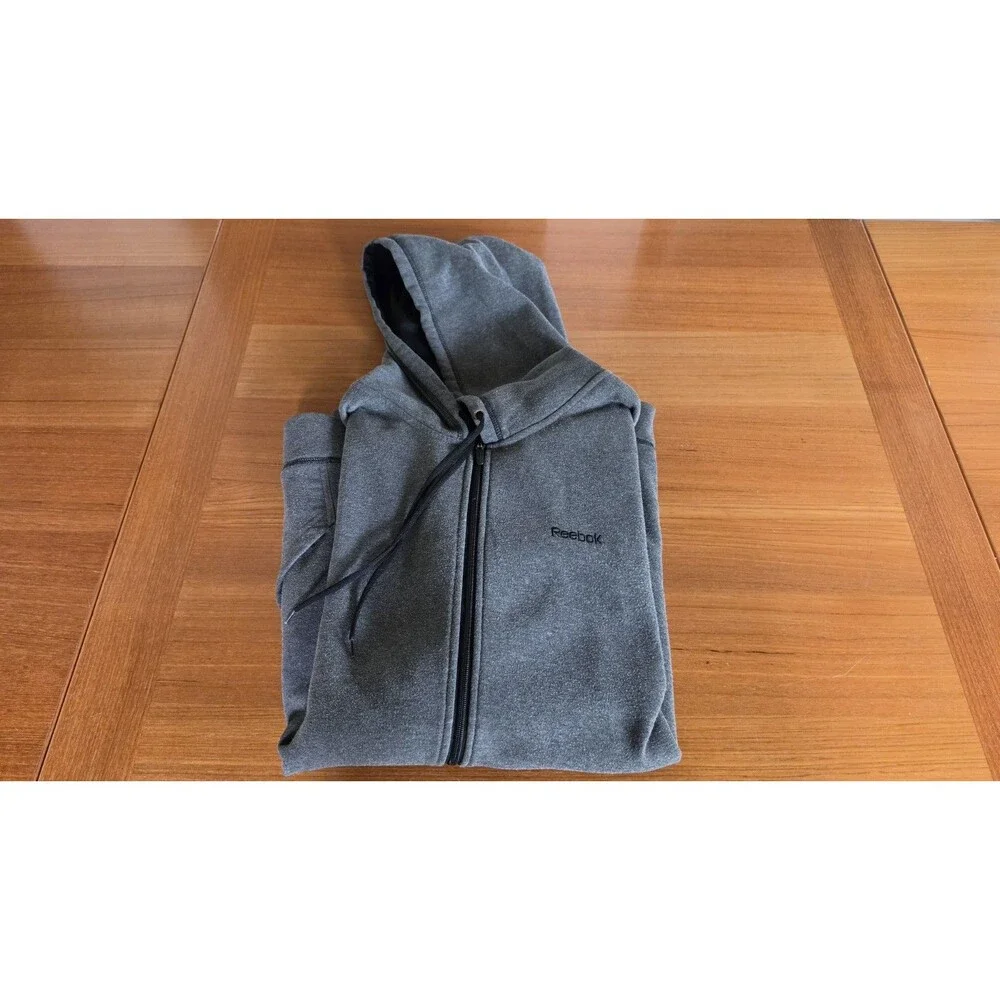 Reebok Men's Grey Hooded Jacket Size 3XL